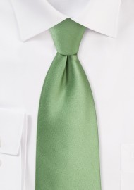 Sage Color Tie for Tall Men
