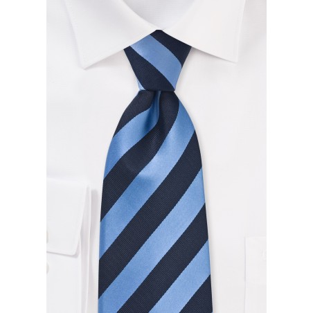 Navy Blue and Light Blue Tie