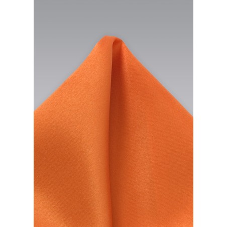 Persimmon Orange Pocket Square
