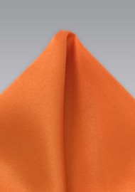 Persimmon Orange Pocket Square