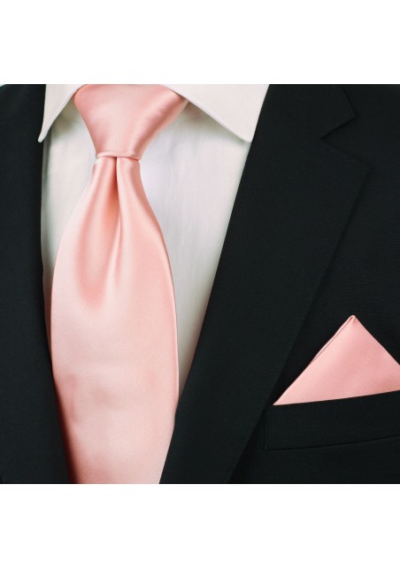 Candy Pink Color Tie in XL Length Styled