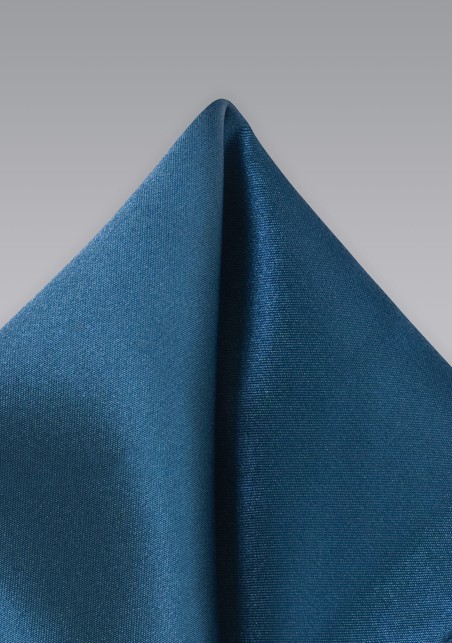 Dark Teal Colored Pocket Square