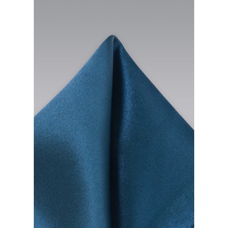 Dark Teal Colored Pocket Square