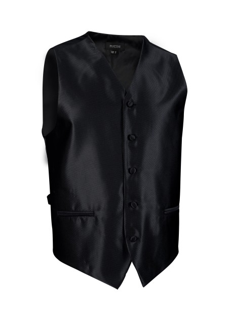 formal black textured tuxedo wedding prom vest