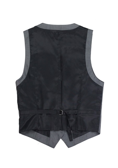 Womens Suit Vest in Medium Gray
