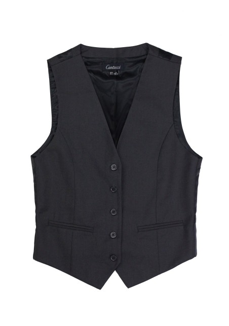 Women's Uniform Vest in Charcoal Gray