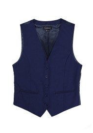 Women's Uniform Suit Vest in Dark Blue Front