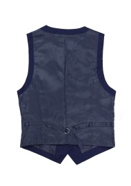 Women's Uniform Suit Vest in Dark Blue Back