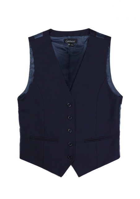 Women's Uniform Suit Vest in Navy Front