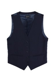 Women's Uniform Suit Vest in Navy Front