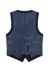 Women's Uniform Suit Vest in Navy Back