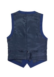 Blue Women's Uniform Vests - Women's Suit Vest in Indigo Blue