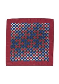 Retro Geometric Print Pocket Square
