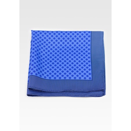 Horizon Blue Floral Suit Hanky