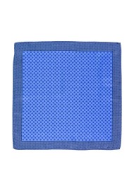 Horizon Blue and Navy Floral Suit Pocket Square
