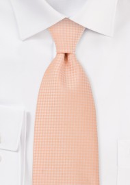 Light Orange Mens Tie in XL Length