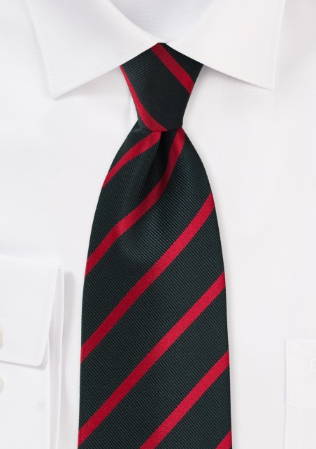 Black and Red Repp Tie for Kids