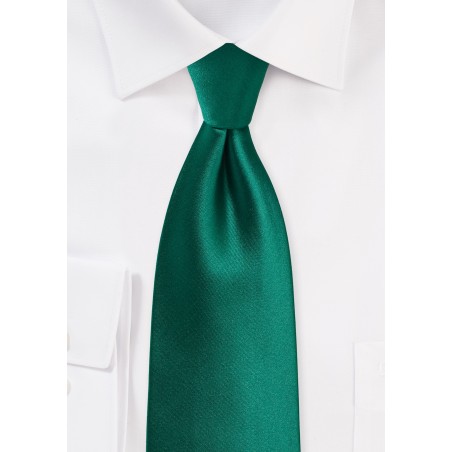 Hunter Green Satin Kids Tie