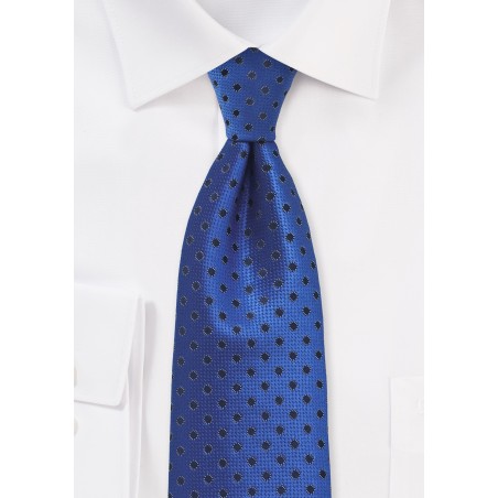 Egyptian Blue Polka Dot Tie