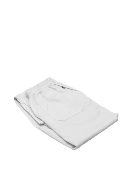 white chef pants elastic waistband unisex, comfort fit