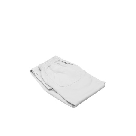 white chef pants elastic waistband unisex, comfort fit