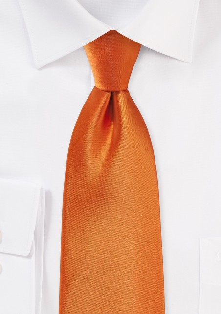 Tangerine Colored Necktie