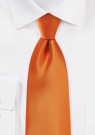 Tangerine Colored Necktie