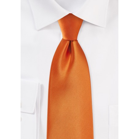 Tangerine Colored Tie for Boys