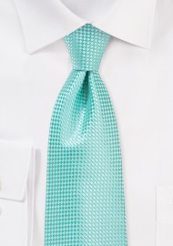 Textured Kids Neck Tie in Beach Glass Green