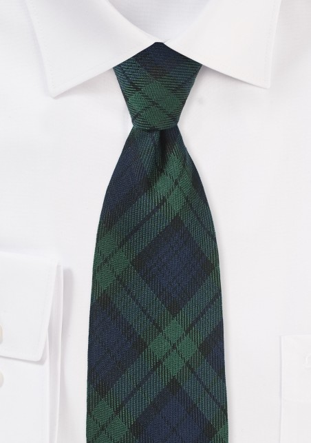 Scottish Tartan Plaid Kids Tie