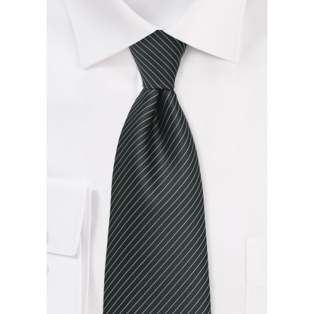 Pencil Stripe Tie in XL Length