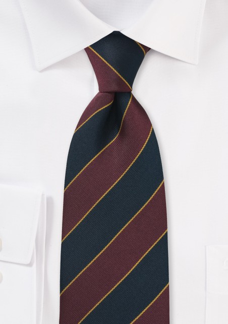 Kids Repp Tie in Burgundy and Navy