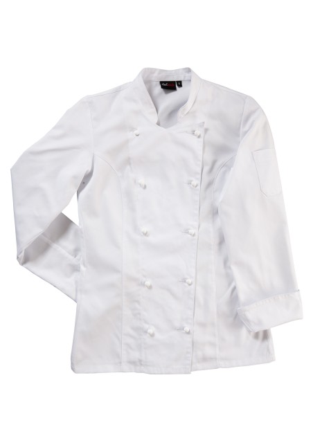 Women's Double Breasted Cooking Chef Jacket in White