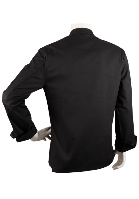Executive Chef Jacket in Black in Unisex Fit Back