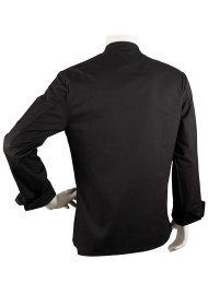 Executive Chef Jacket in Black in Unisex Fit Back