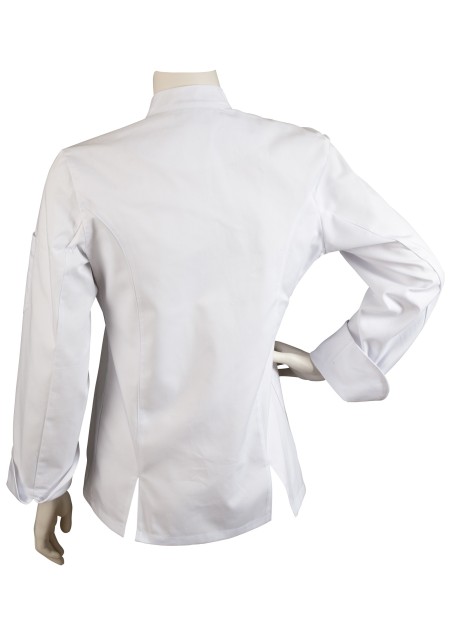 slim fit womens chef jacket