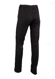 Fitted Women's Chef Cooking Trousers Pants in Black Back