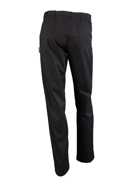 Men's Chef Cooking Pants in Black with Patch Pockets