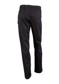 Men's Chef Cooking Pants in Black with Patch Pockets
