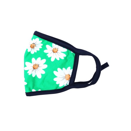 daisy floral print summer face mask with filter unisex
