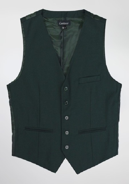 Mens Vest in Hunter Green