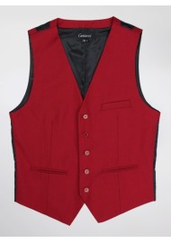 Mens Suit Vest in Cherry