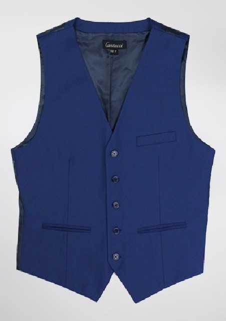 Mens Dress Vest in Indigo