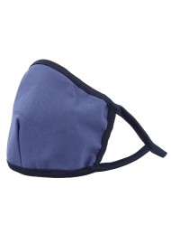 navy blue cotton filter face mask