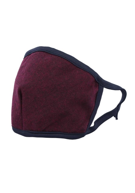 Burgundy Red Face Mask | Filter Mask in Wine | Cotton Masks with Filter