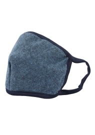 denim blue filter face mask for men and women