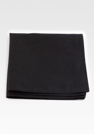 Matte Cotton Hanky in Jet Black