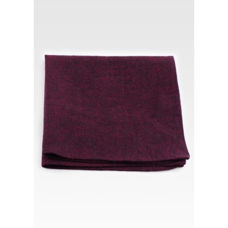 Burgundy Red Cotton Pocket Square
