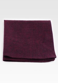 Burgundy Red Cotton Pocket Square