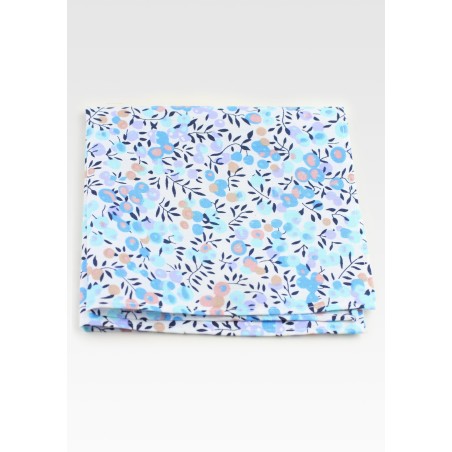 Summer Floral Cotton Pocket Square